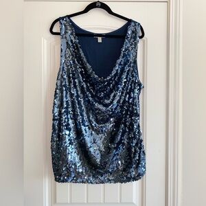Women’s sequin sleeveless top. Sz 3X EUC